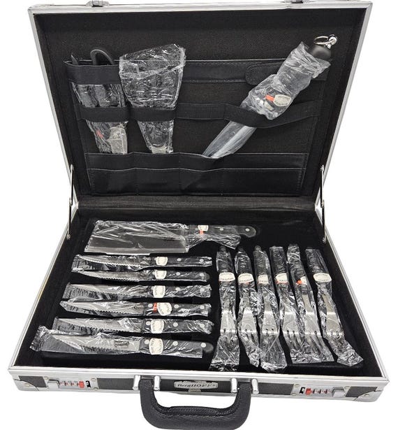 Berghoff Solingen Chef Knives Set – 24-piece Cutlery Set With