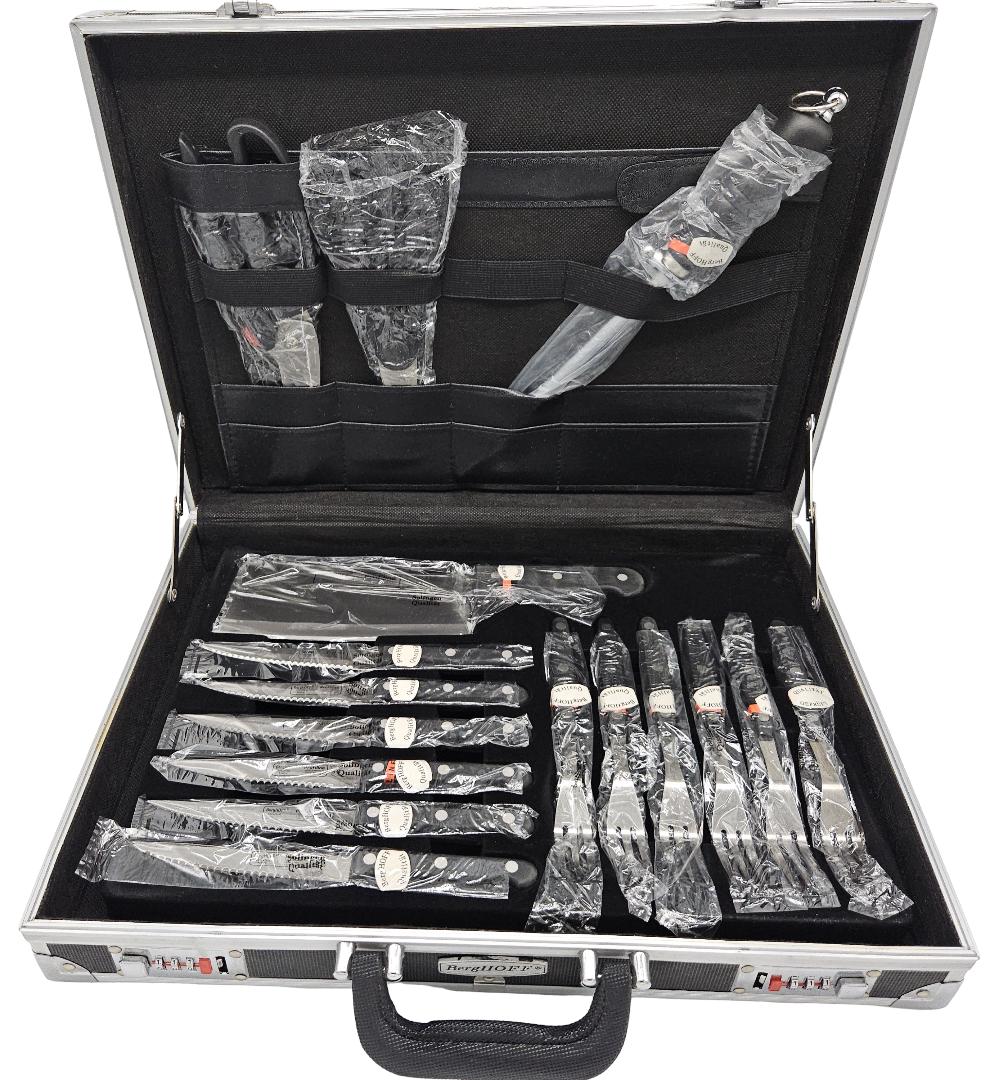 Berghoff Solingen Chef Knives Set – 24-piece Cutlery Set With