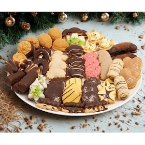 Christmas cookies with buttercream filling | Handmade | Filled Christmas cookies, assorted varieties