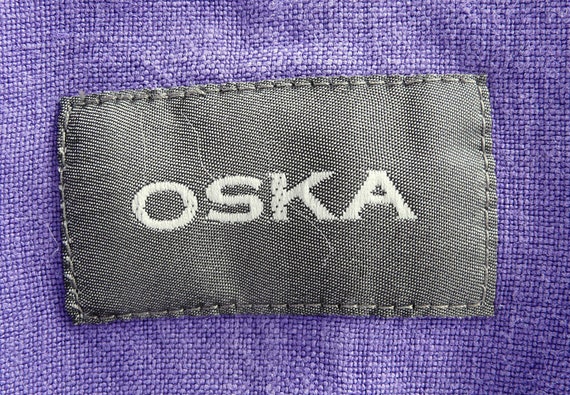 OSKA 100% linen dress, purple, lagenlook, made in… - image 8