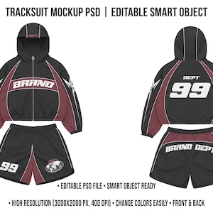 Träningsdräkt Mockup PSD