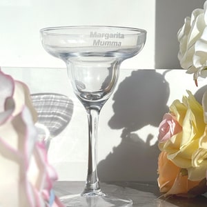 Personalised Cocktail Glass, Engraved Margarita Glass,Personalized Drinkware Glass,Birthday Gift For Him Her,Party favors,New home gift