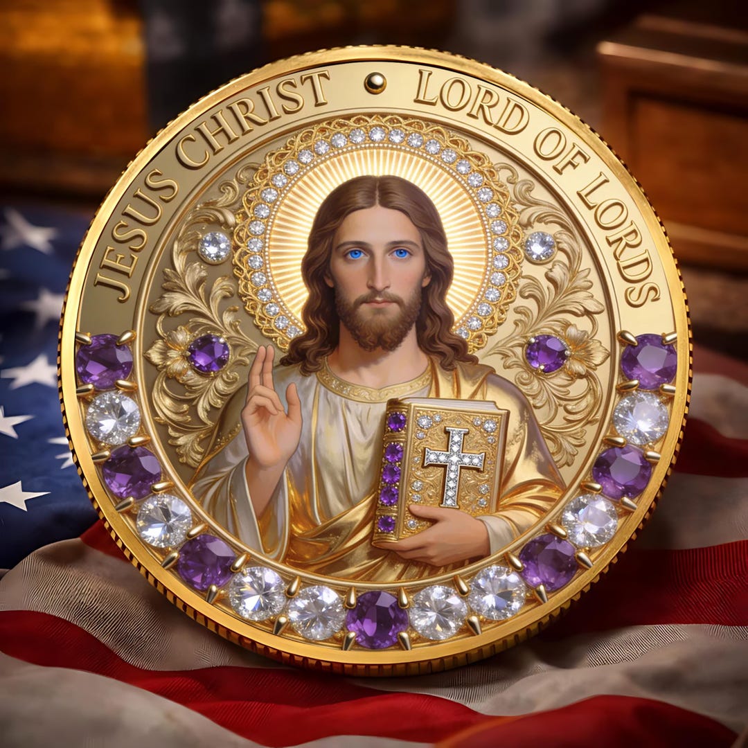 Jesus Christ Challenge Coin Lord of Lords, Christian Faith ...