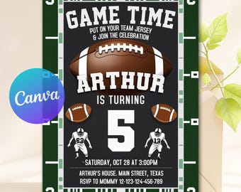 Invito a una partita di football, invito a una festa di football americano, invito a una partita ...