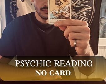 Same Hour Telephaty Reading, No Cards Psychic Advice, Spiritual Insights,Tarot Telepatic Reading, Medium Reading