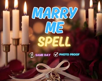 MARRY ME SPELL ,Marriage Spell – Love Spell for Proposal, Same Day Cast ,Secure Commitment & Aphrodite Favor