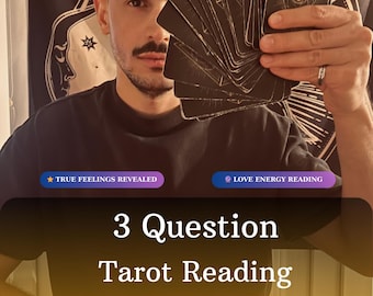 Same Hour 3 Questions Psychic Tarot Reading, Same Hour Tarot Reading ,Intuitive Reading, Fast Spiritual Psychic Reading, Love Reading