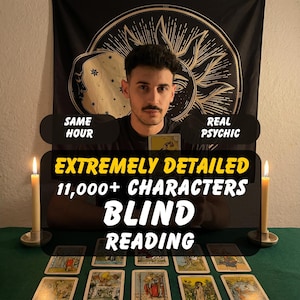 Lectura de Tarot a Ciegas Extremadamente Detallada / Misma Lectura Psíquica. Orientación Espiritual Precisa, Tarot Rápido para el Amor y el Trabajo por LioraMedium