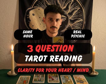 3 Questions Psychic Reading Same Hour Delivery , Real Medium Reading Without Tools For Accurate Love, Career Or Life Guidance