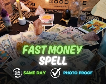 SAME DAY Fast Money Spell, Wealth Ritual,Financial Success & Luck, Attract Rapid Financial Flow