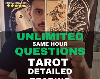 Unlimited Questions Same Hour Tarot Reading: Deep Psychic Insight, Love & Career Answers