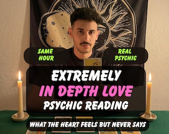 Psychic Love Same Hour Depth Love Tarot Reading ,Relationship Tarot Guidance, Emotional Clarity in Love ,Twin Flame Soulmate