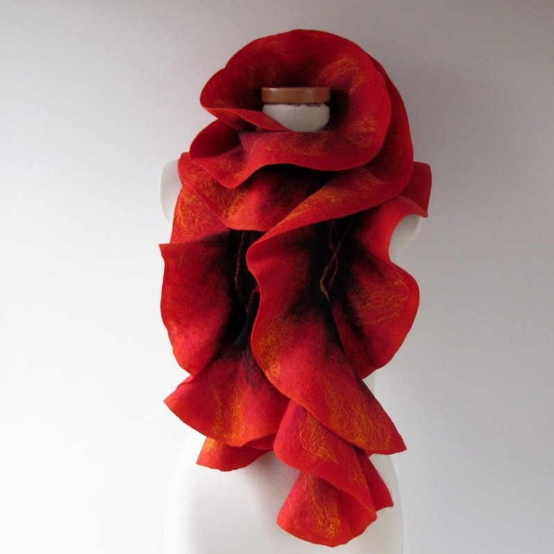DOUBLE SIDED SCARF WILD FIRE main image 0
