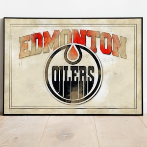 Edmonton Oilers Poster, Oilers Poster, Gift For Sports Guy, Hockey Image, Mancave, Edmonton Oilers, Oilers Picture, Oilers Image, Oilers Art