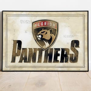 Florida Panthers Poster, Hockey Poster, Hockey Picture, Florida Panthers, Panthers Poster, Sports Print, Gift For Hockey Guy, Mancave Poster