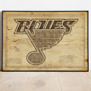 St Louis Blues Picture, St Louis Blues Poster, St Louis Blues, Sports Decor, Hockey Poster, Hockey Decor, Athletic Prints, Mancave Posters