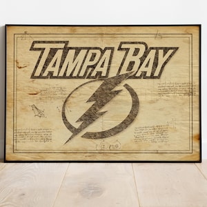 Tampa Bay Lightning Picture, Tampa Bay Lightning Picture, Tampa Bay Lightning, Hockey Print, Athletic Prints, Hockey Poster, Mancave Poster