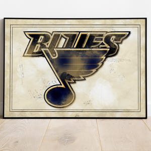St. Louis Blues Picture, Gifts For Him, Sports Decor, Sports Teams, Athletic Prints, Wall Decor, St. Louis Blues Poster, St. Louis Blues