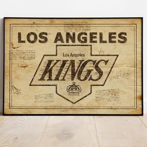 Los Angeles Kings Picture, Los Angeles Kings Print, Los Angeles Kings, Hockey Poster, Sports Decor, Hockey Prints, Mancave Poster, Mancave
