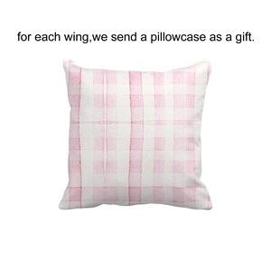 Soft Pink Plaid Nursery Rug: Washable Kids Room Carpet with Cushion Cover image 2