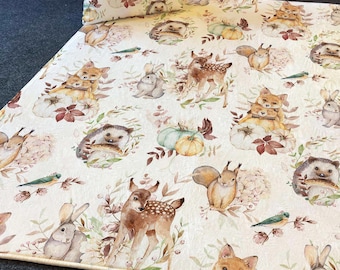 Woodland Animals Kids Rug: Ultra-Soft Play Mat with Pillow Cover