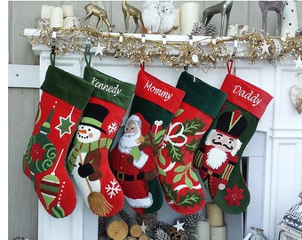  Lillian Vernon Train Personalized Heirloom Needlepoint  Christmas Stocking - Wool with Cotton, 9 1/2 x 17 : Home & Kitchen