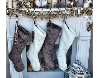 fur christmas stockings 24 faux fur white or brown luxury faux fur boot christmas stocking with custom embroidered tag luxe decor - Etsy Christmas Stockings fur christmas stockings 24 faux fur white or brown luxury faux fur boot christmas stocking with custom embroidered tag luxe decor - Etsy Christmas Stockings