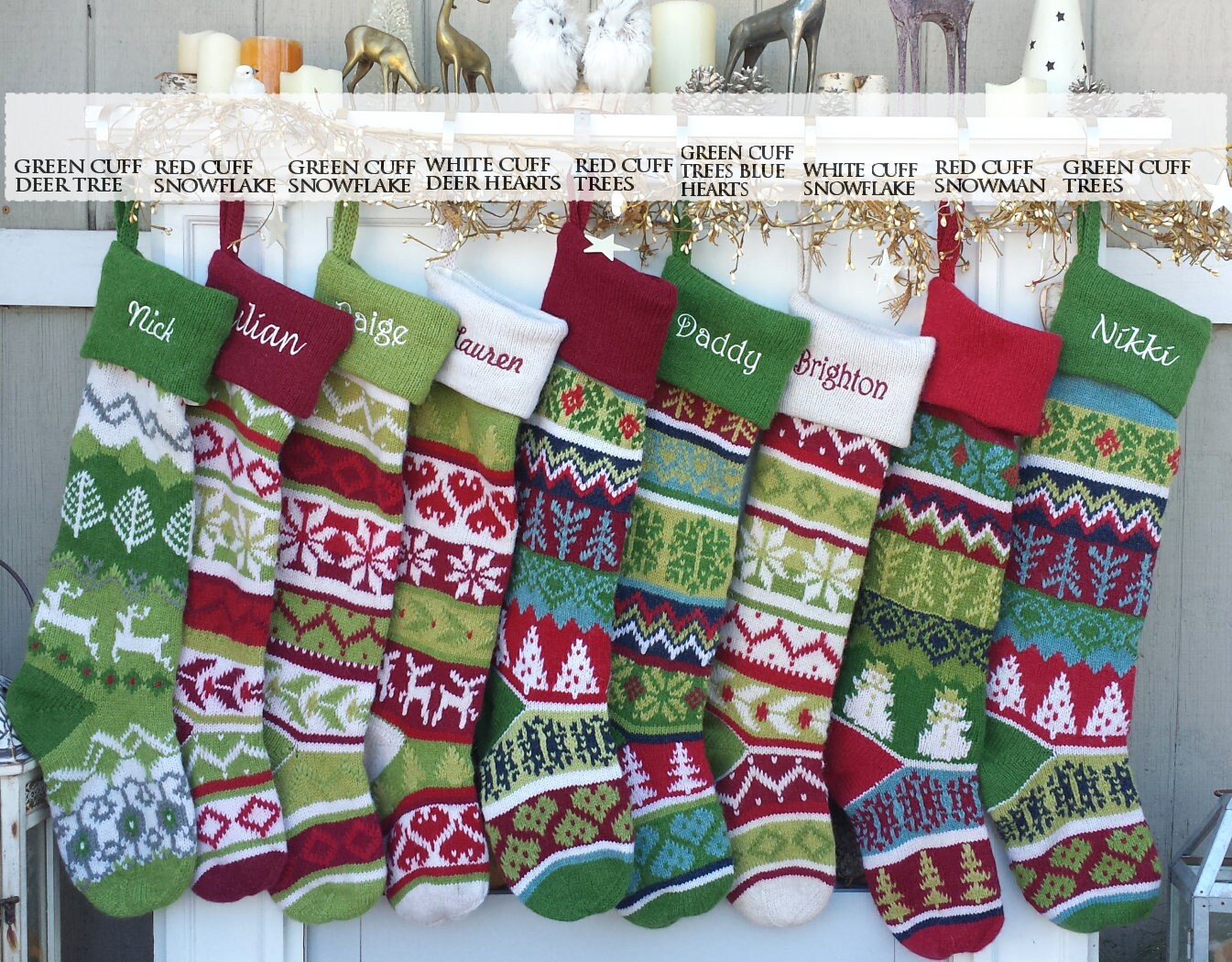 Etsy Canada Personalized Christmas Stockings