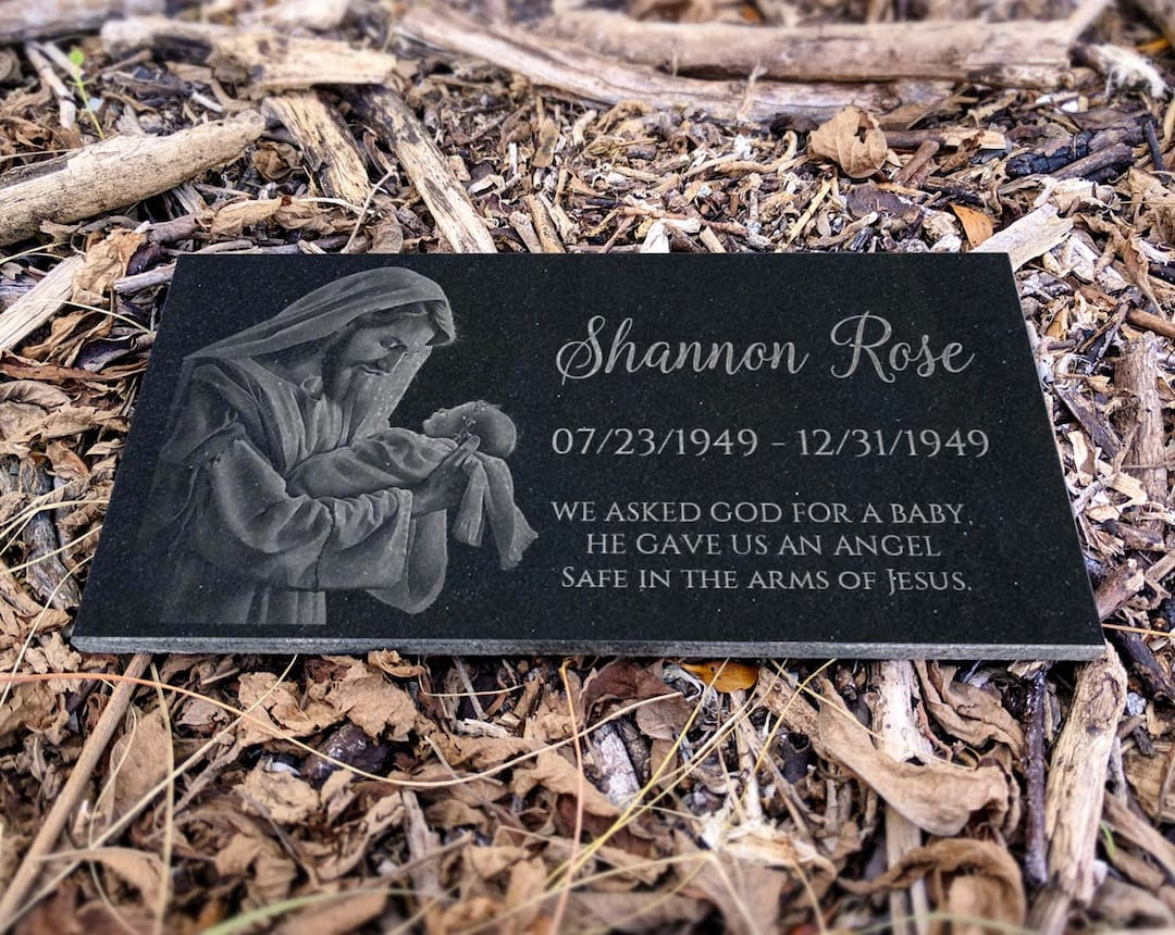 Granite Baby Headstone Stillborn Pregnancy Loss Keepsake Baby