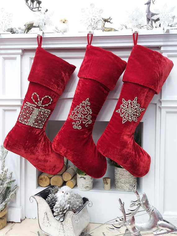 Elegant cheap christmas stockings