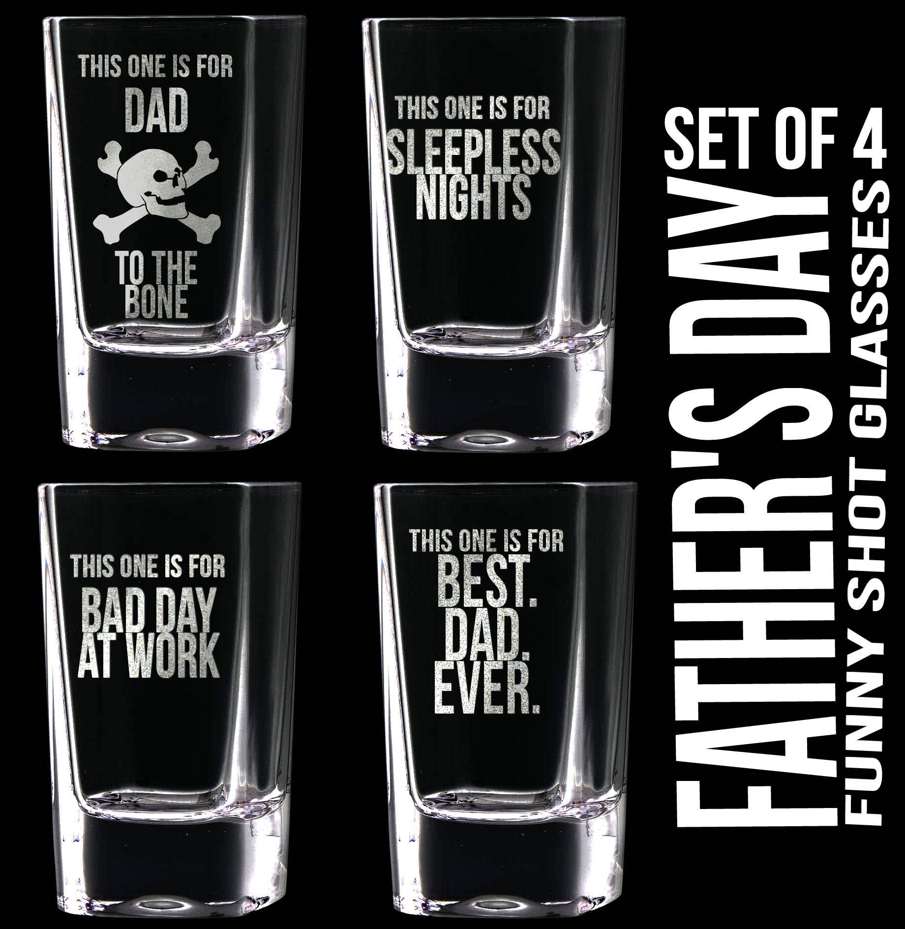 Reusable Father Shot Glass Present For Dad Unique Gifts From Daughter Thanks For Being The Best Father And Picking Me Up More!