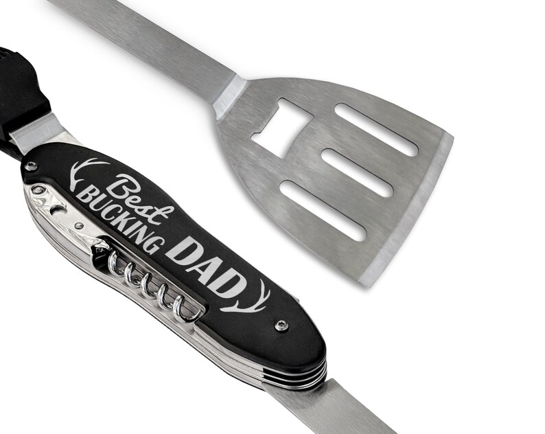 Best Bucking Dad Personalized Grilling Tools Kit BBQ Custom Etsy