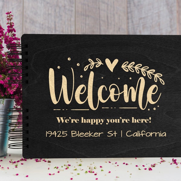 Welcome Guest Book: Visitor Log Book for Vacation Home, Airbnb, Visitor Rental, Bed and Breakfast - Cabin Guest Book & Visitor Log Book