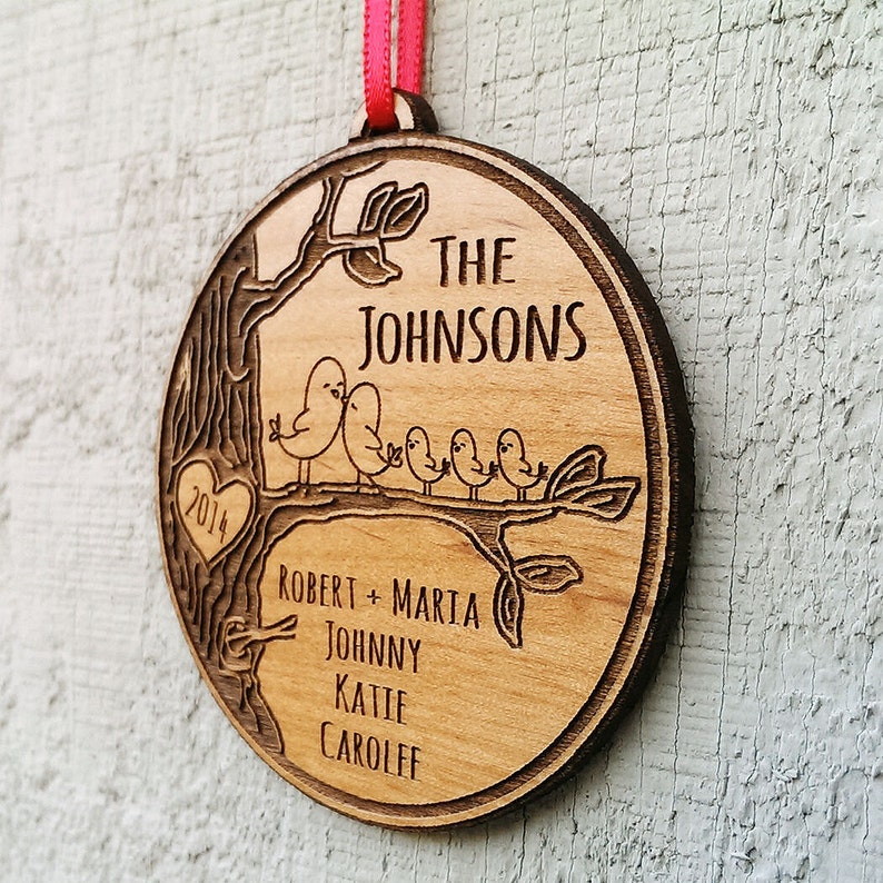 Personalized Family Christmas Ornament Gift Christmas Etsy