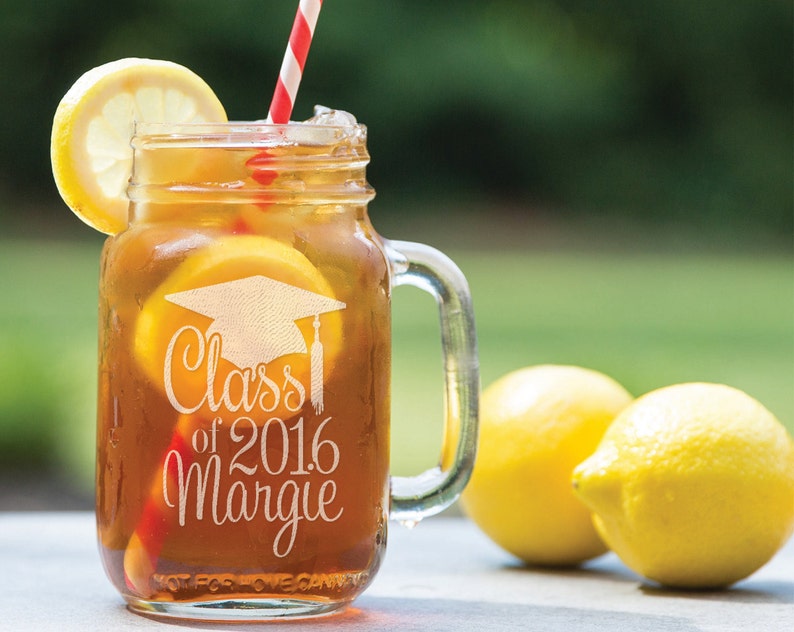 Class of 2020 Personalized Graduation Mason Jar Gifts for Her Etsy