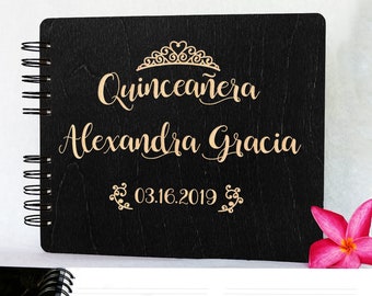 Quinceanera Favor Gift Centerpiece for Guests 15th Birthday Party Decoration Custom Mis Quince Decor Guestbook Sign in for Sister for guests