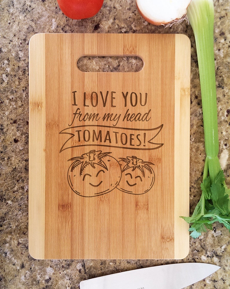 Personalize Kitchen Cutting Board Funny Gag Tomatoes Quote Mom Etsy