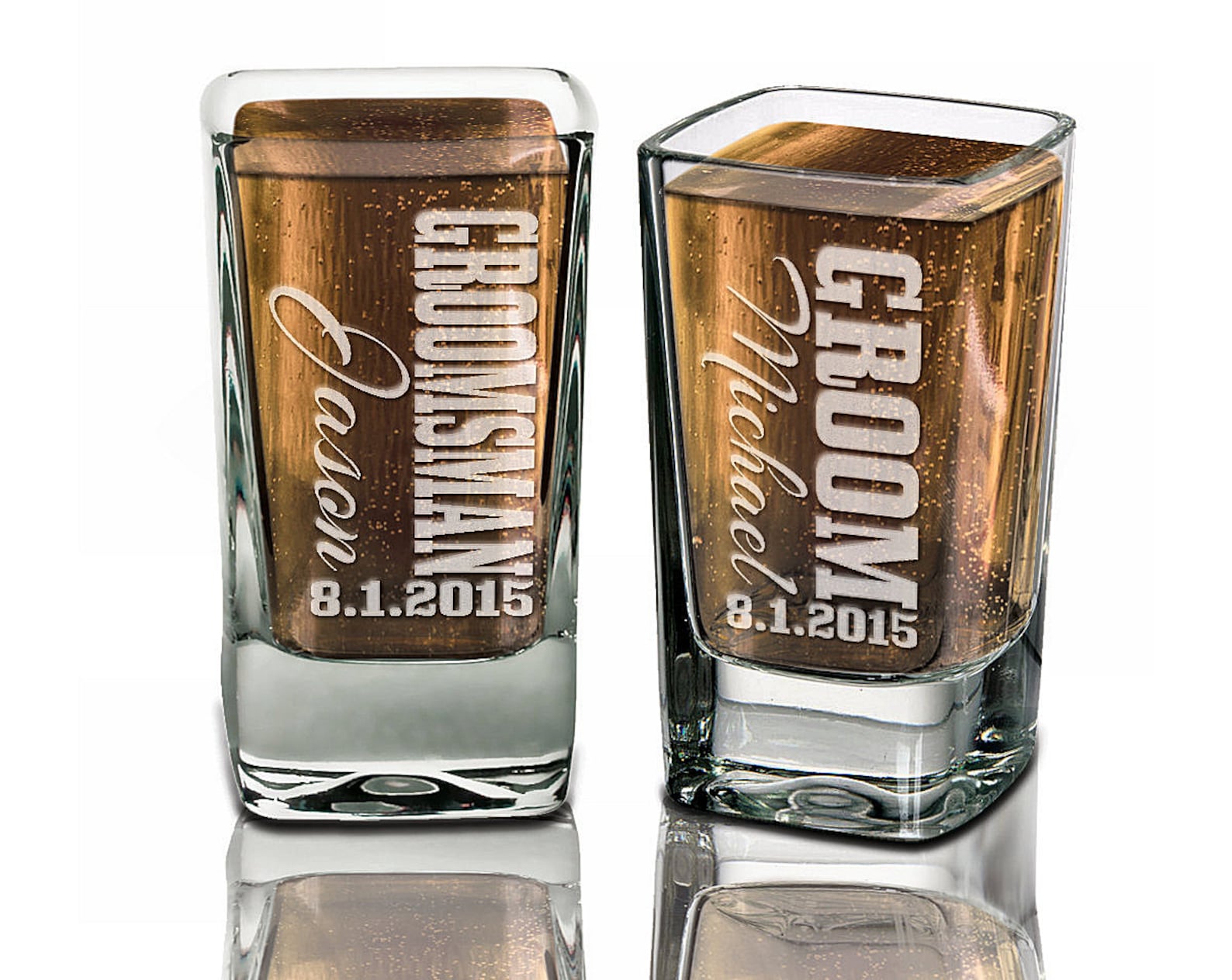 Groomsmen Gifts Wedding Shot Glasses Best Man Father of the Etsy