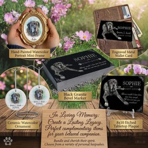 Personalized Pet Memorial Stone | Custom Grave Marker | Engraved Headstone for Cats & Dogs | Outdoor Animal Burial Monument | Pet Tombstone image 12