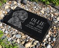 Personalized Pet Memorial Stone | Custom Grave Marker | Engraved Headstone for Cats & Dogs | Outdoor Animal Burial Monument | Pet Tombstone product logo