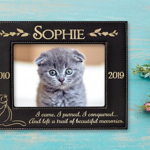 Sympathy Pet Loss Cat Dog Personalized Picture Frame for Family Memories Never Forgotten Favorite Pet Photo Frame Loving Memory of Pets Gift