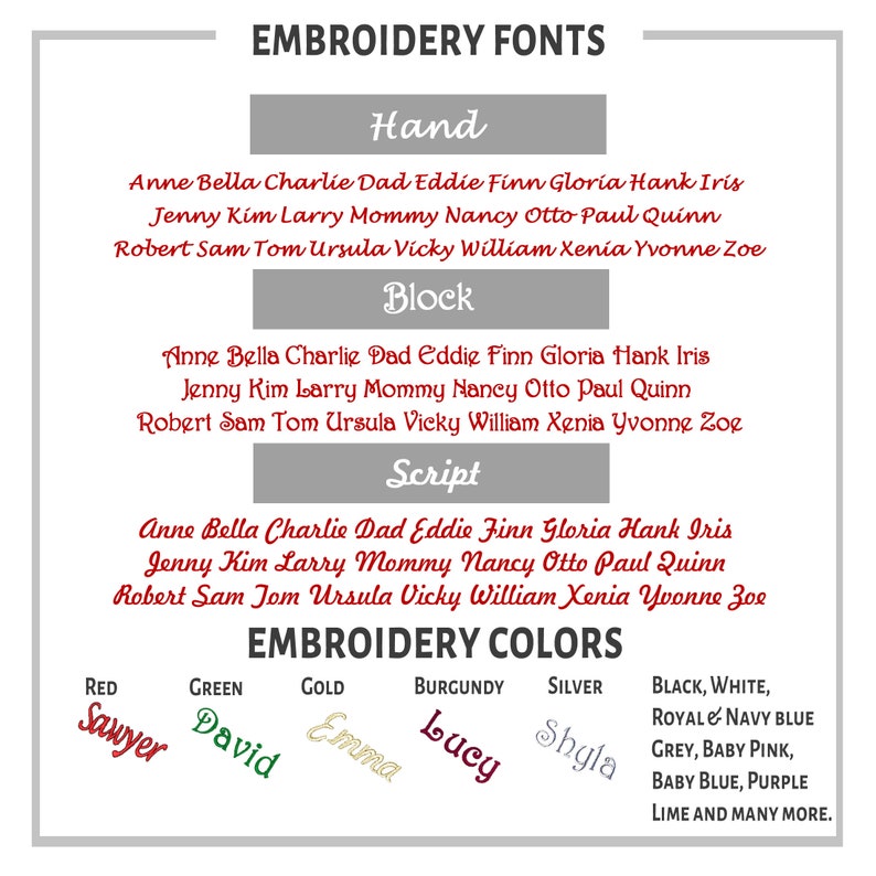 Designer Olive Velvet Christmas Stockings V-Cuff Tassel Custom Embroidered with Names image 6