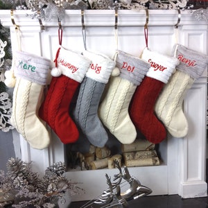 Cable Knit Personalized Christmas 