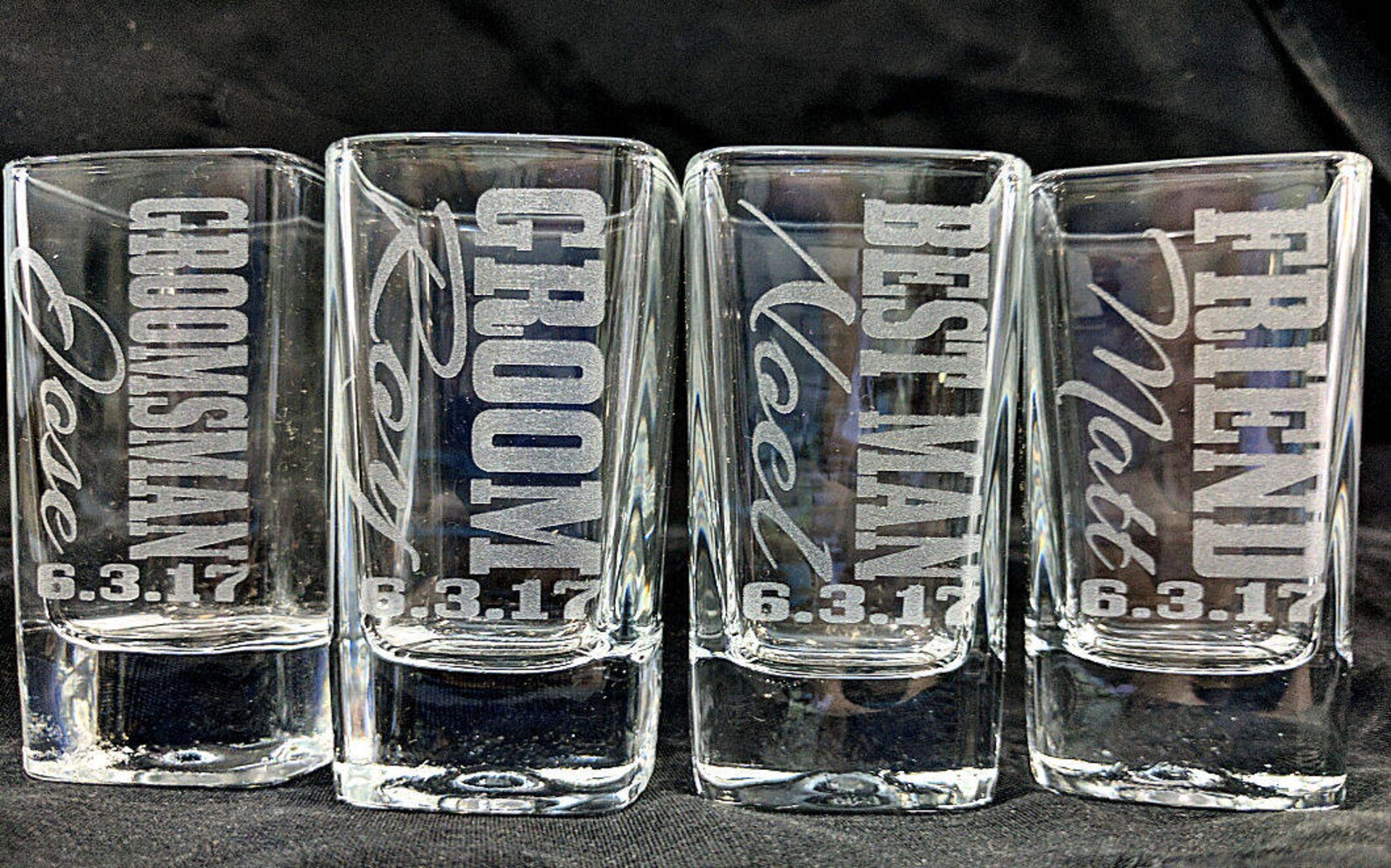 Groomsmen Gifts Wedding Shot Glasses Best Man Father of the Etsy