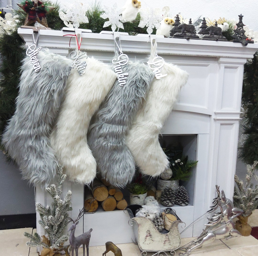 Xmas Stockings Felt & Fur