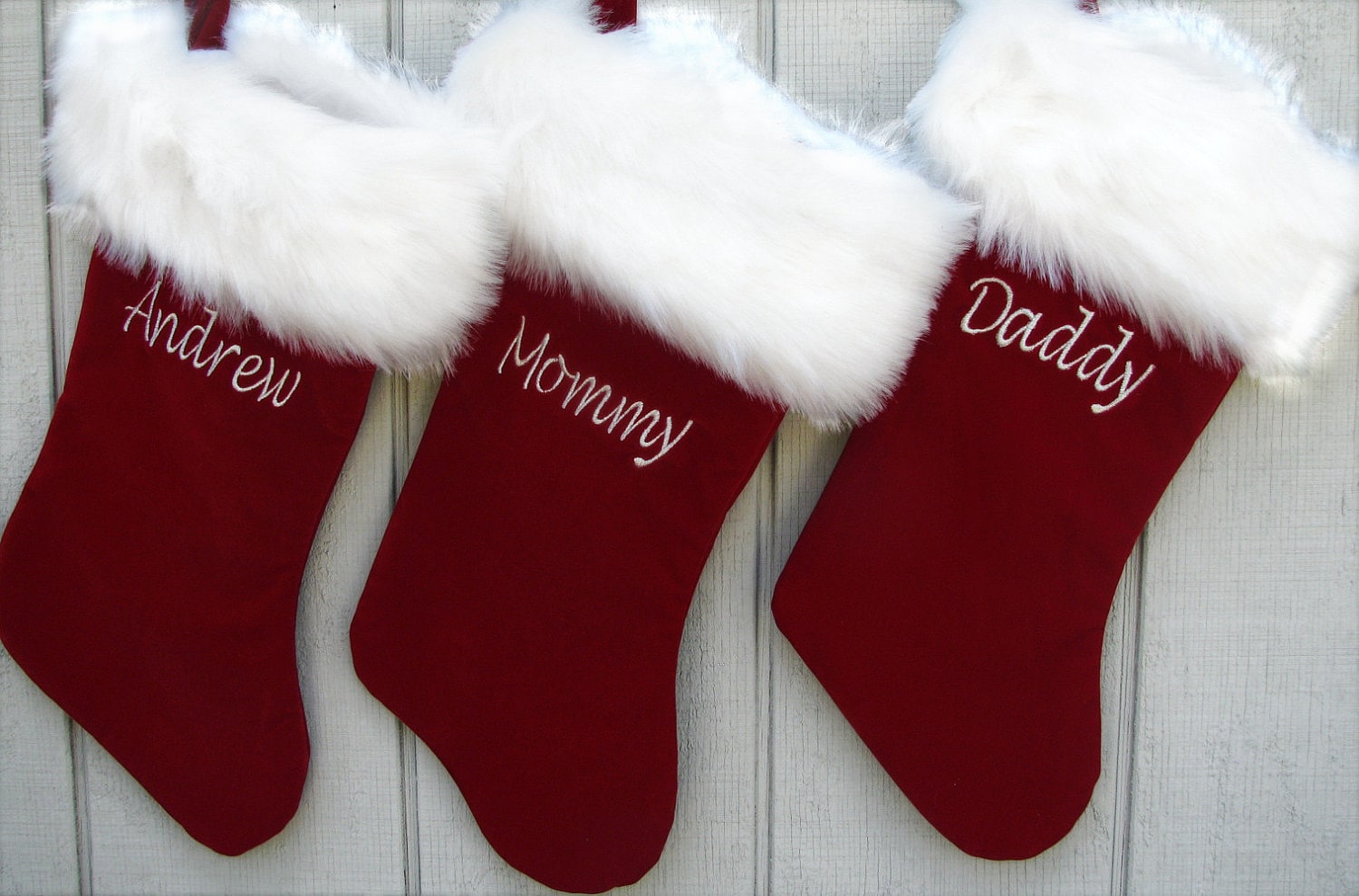 Personalized Christmas Stockings Velvet 19 Luxury Faux Etsy