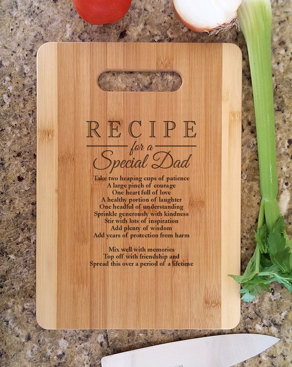 Father DAD Gifts Personalized Recipe for a Special Dad ...
