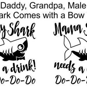 Mama Shark Needs a Drink Do Do Novelty Stemless Wine Glass First Mothers Day Gift from Daughter, Son Funny Sayings for New Mom Wife Birthday image 5