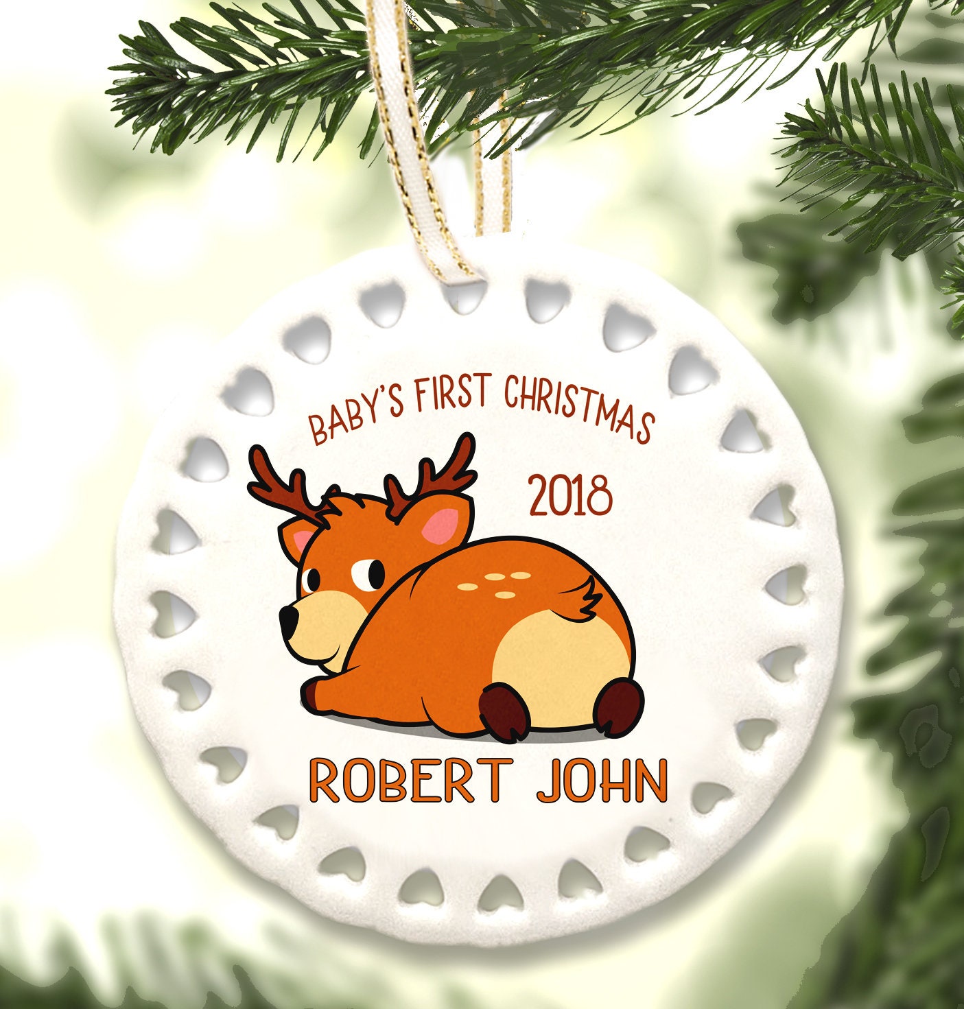 cute baby's first christmas ornaments