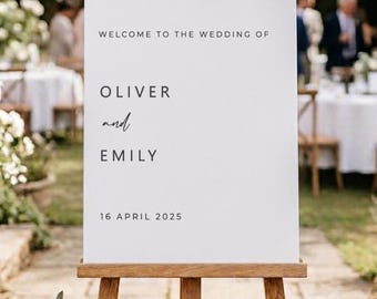 Elegant Wedding Welcome Sign Vinyl Decal Only | Custom Personalised Sticker for Acrylic, Mirror or Wooden Boards | Vinyl Letter Decoration